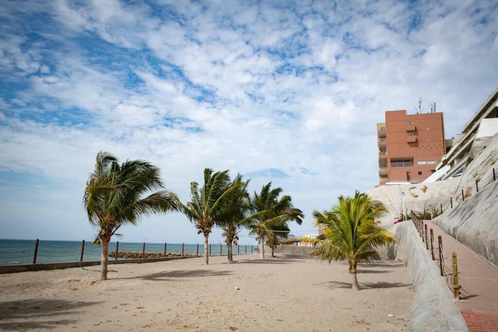 M3 Lujoso Y Comodo Departamento Con Playa 2 Piscinas Cancha De Tenis Jacuzzi Seguridad 24 Horas Manta Esterno foto