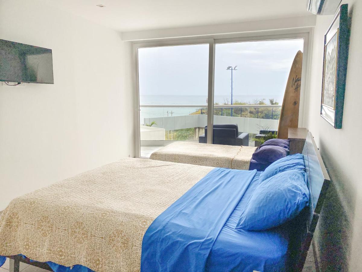 M3 Lujoso Y Comodo Departamento Con Playa 2 Piscinas Cancha De Tenis Jacuzzi Seguridad 24 Horas Manta Esterno foto